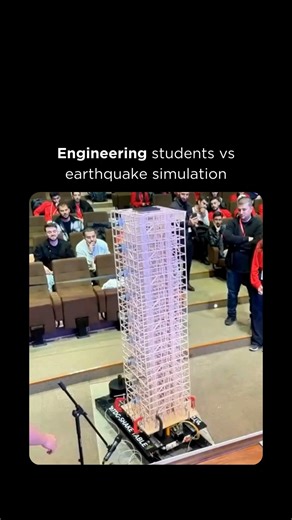 AI | Technology | Business on Instagram: "🏗️ Can your building survive a real earthquake? 🌍 This isn’t theory, it’s tested in motion ⚡. Participants design earthquake-resistant structures and place them on an RTDG shake table, a machine that recreates real seismic movements from past earthquakes 🌐📊. As the platform jolts and shifts, every weakness is revealed in seconds. These tests turn tremors into data 🧠📈, showing which designs flex, absorb energy, and stay standing and which fail. Used