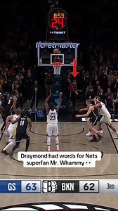 Draymond had words for Nets fan Mr. Whammy 😱 #fbreels | Sports Highlights