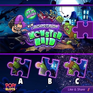 3.1K views · 35 shares |  Muahahaha, spooky Popsters!  It's time for some scary wins! 履 Raid the monsters, grab those wicked Jackpots! ‍♀️ NEW! Jackpot Rush Monster Raid  Raid away with FREE CHIPS!  https://popslots.casino/3dYbbEZ | Pop Slots Casino | Facebook
