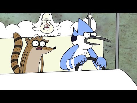 Regular Show - Mordecai, Rigby And Skips VS Pops