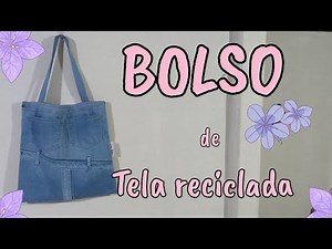 Cómo hacer un BOLSO de mezclilla reciclada. Tutorial muy fácil.