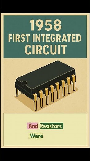 1958: The First Integrated Circuit | The Birth of Modern Electronics