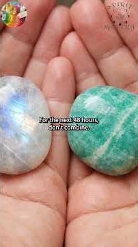 Emotionally Shut Down Moonstone vs Amazonite #crystals #crystalcourse #moonstone #amazonite