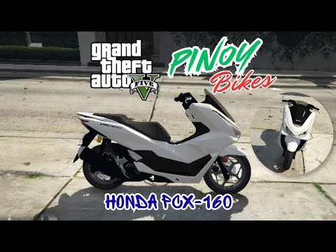 GTAV Pinoy Bikes - HONDA PCX 160 🔥 FULL TUTORIAL #gtav #gtamod #mods 