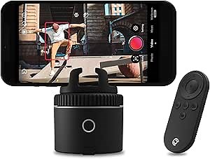 Pivo Equestrian Pod Auto Face, Body, Horse Smart Phone Tracking Holder, Ai-Powered 360° Rotation, Remote Control for Hands-Free Video Recording (Black)
