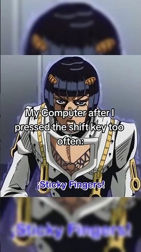 Bruno Bucciarati Invents Sticky Keys (1985)