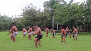 Awesome 😍 The men doing Hula conditioning! Amazing job. 🎥 Yula Dance Fitness #polynesianprint | Polynesian Print