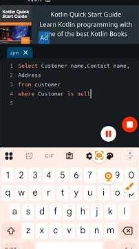 SQL NULL ValuesThe IS NULL Operator#shorts #sql #sqlserver #null #value #operator #coding #trending