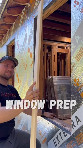 How to properly install window flashing! Pella steady set window is next. The key is to pitch your window sill out of the house. #construction #HomeRenovation #DIYProjects #ToolTime #renovation | Harry Designs