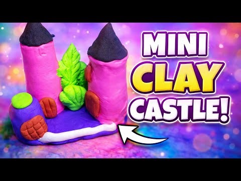Easy Mini Clay Castle DIY 🏰 | Satisfying Miniature Art Tutorial