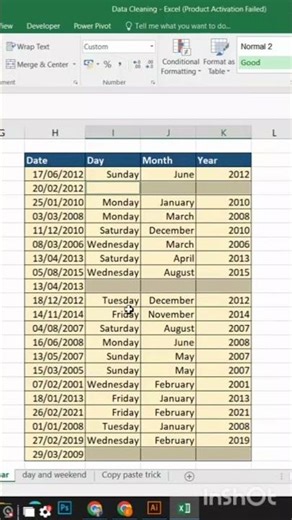 How to fill an empty rows in a data with a trick. #excel #shorts #viral