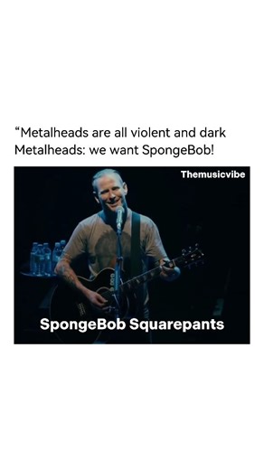 Themusicvibe on Instagram: "Watch it too many times and it still isn't enough😂😂 The crowd boos when he didn't sing the SpongeBob SquarePants theme song. He didn't let them down. Crowd boos Corey Taylor because he wasn't singing the SpongeBob theme... so he hits them with the full thing😭🤘 "It's not SpongeBob! You assholes!" + instant pivot: "Are you ready, kids?!" Crowd erupts, he goes full nautical nonsense mode - "Who lives in a pineapple under the sea? SpongeBob SquarePants!" with that gra