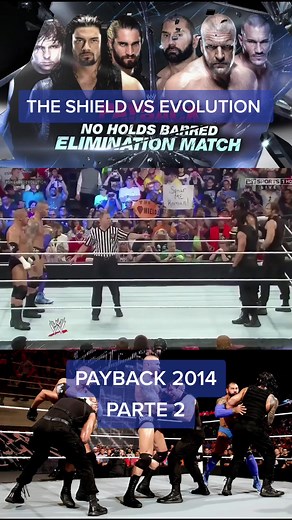 Evolution vs The Shield - Payback 2014 #evolution #tripleh #batista #randyorton #theshield #deanambrose #romanreigns #sethrollins #payback #payback2014 #wrestling #español #wwefight #wwe #wwefan #winner #clasicosenespañol