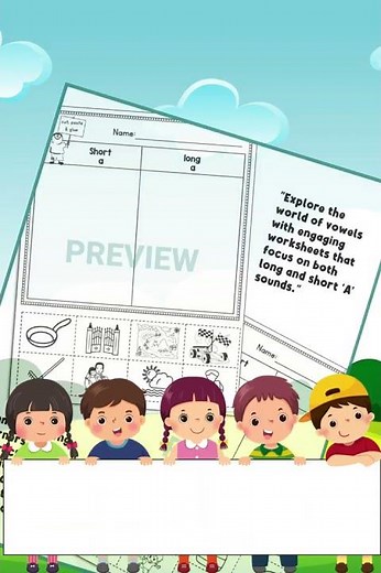 A Sound Spectacular Long and Short 'A' Vowel Worksheets Phonics Fun