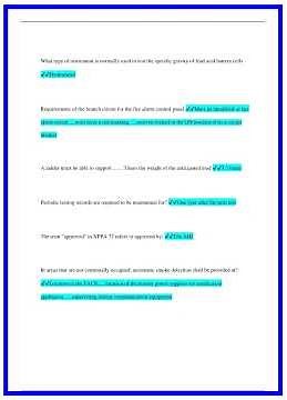 NICET Level 1 inspection and Testing Questions and Answers 100 Pass2795 636x882