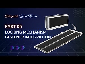 Part 05: Locking Mechanism & Fastener Integration – Collapsible Ramp Design in SolidWorks