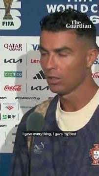 Cristiano Ronaldo says goodbye to the World Cup