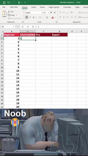 Beginner vs Expert Excel 😱 #excel #office #spreadsheet | Time to Office
