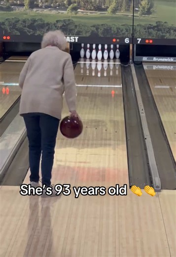Grandma's Impressive No-Look Bowling Skills