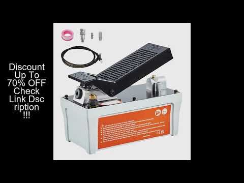 SucceBuy Air Hydraulic Pump 10,000 PSI 1/2 Gal Reservoir Foot Actuated Air Treadle for Auto Body Fra