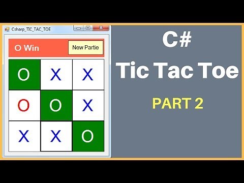 C# - How To Create A TIC-TAC-TOE Game In C# Step By Step [ with source code ] PART: 02