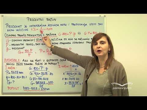 Procentni račun - Matematika I