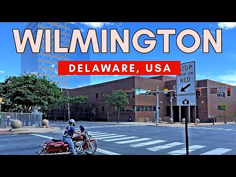 Delaware Driving Tour, USA - Downtown Wilmington - 4K