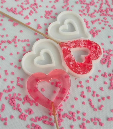 Heart Molds Silicone Candy Moulds Chocolate Lollipop Forms Girl Birthday Party Favors (2.75in) - Etsy
