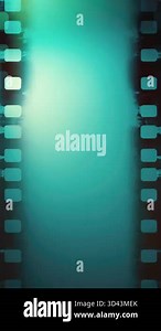 Distorted film leader loop with dust and noise. High quality 4k footage