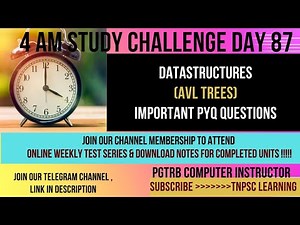 Data Structures (AVL TREES) important Questions to Practice Day 87 [4 AM study challenge]