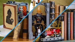 LEGO book nooks compared, from The Lord of the Rings to Harry Potter