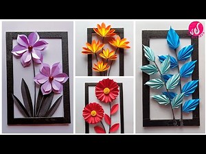 4 Types Amazing Paper Wall Hanging || Paper Craft || Handmade CardboardWall Hanging || Easy Craft