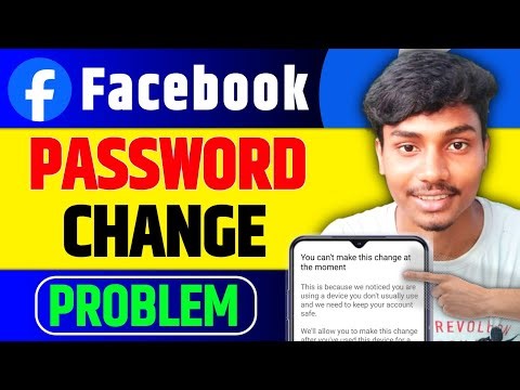 How to change facebook password | how to fix you can't make this change at the moment