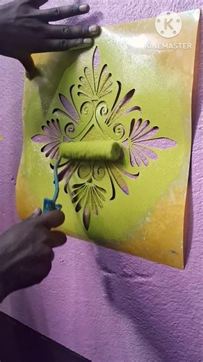 wall sticker design apply wall #painting #design #shorts #viral #video #youtube