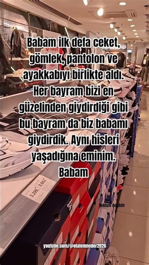 Aynı hisleri yaşadığına eminim. Babam #ceket #gömlek #bayramlık #baba #alışveriş #hüzün #bayram