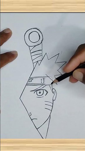 ¡Mira cómo dibujo a Naruto solo con lápiz! Watch how I draw Naruto using only a pencil!