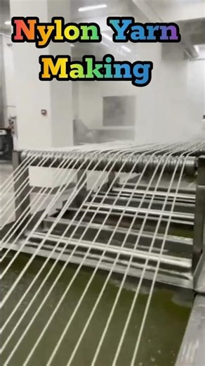 Nylon Yarn Making Process #nylon #yarn #yarnmakeup #nylonmaking #making #manufacturing