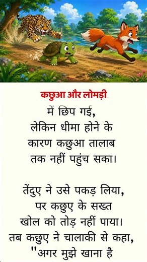 कछुआ और लोमड़ी की दोस्ती | Sache Dost ki kahani | Hindi Kahaniya | Panchtantra Tales