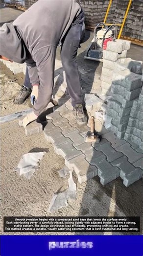 Wow, Perfect Interlocking Pavers Installation Satisfying!