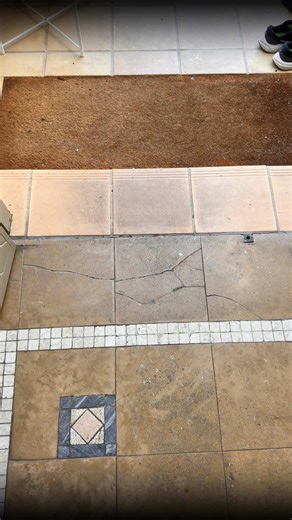 The truth about cracked tiles nobody tells you. These travertine tiles looked finished. Severe cracks across multiple tiles. Hairline splits creeping further every week. Most people think this means ripping up the whole floor. ✔️ Stabilised the damaged tiles ✔️ Repaired both severe and hairline cracks ✔️ Colour matched and retextured the travertine for seamless blending Now the floor looks solid and tidy again at a fraction of the cost of replacement. 📍 Travertine tile repairs 💻 Get a fast quo