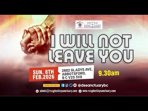 Sunday Service (8th Febuary, 2026) | RCCG Destiny Sanctuary | Abbotsford, BC, Canada