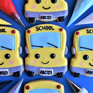 How to Decorate a School Bus Cookie