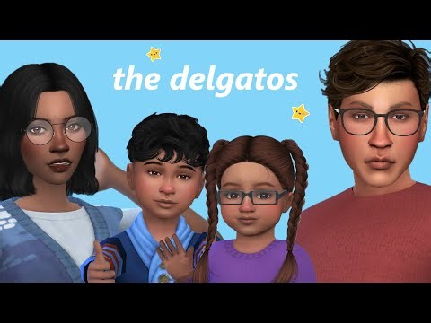 Townie Makeovers! 💕 The Delgato Family💕 | The Sims 4 CAS
