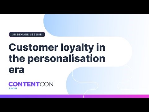 Customer loyalty in the personalisation era panel