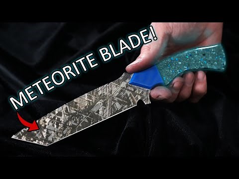 METEORITE and DIAMOND used to Make the Coolest Knife Ever!
