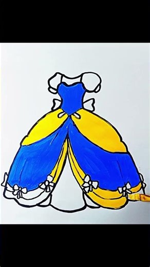 How to draw Barbie 👗 👗 dress #drawingtutorial #stepbystepdrawing