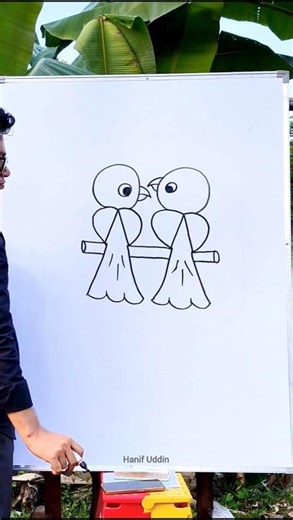 how to draw birds using alphabet #art #drawing