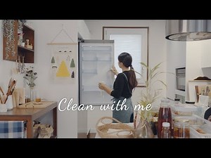 How to clean the fridge with vinegar. / Snow scenery and simple birthday cooking. 🥗
