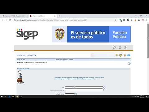 SIGEP/DESCARGAR HOJA DE VIDA/DOCUMENTO PDF SOLO PARA IMPRESIÓN