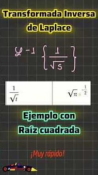 🤓 Solving an Inverse Laplace Transform with a Square Root Using Tables | Shorts